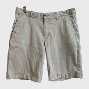Tommy Bahama Chino Shorts Size 33 Cotton Spandex Blend Men's Khaki - SEE PICS GC